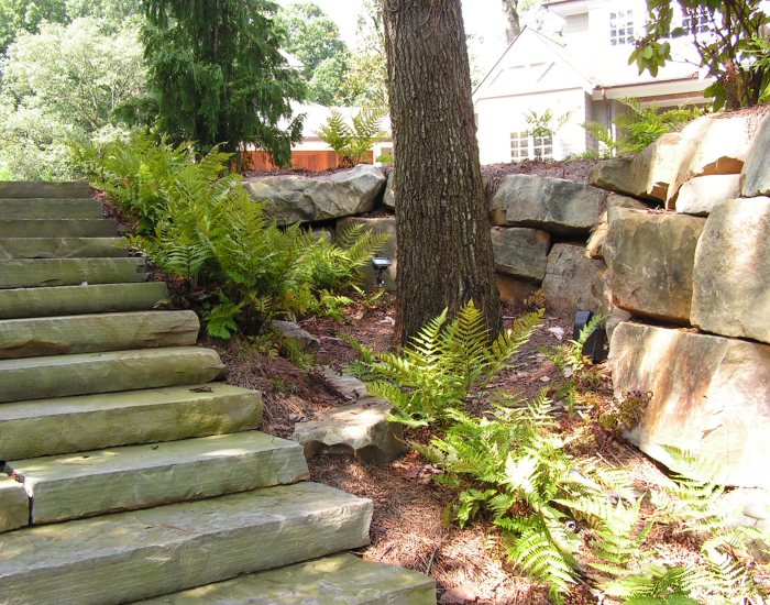 Stone Stairway Installation